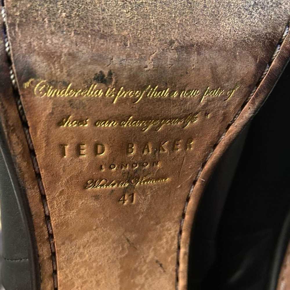 Ted baker Thuryn Block black leather Heel pull on… - image 6
