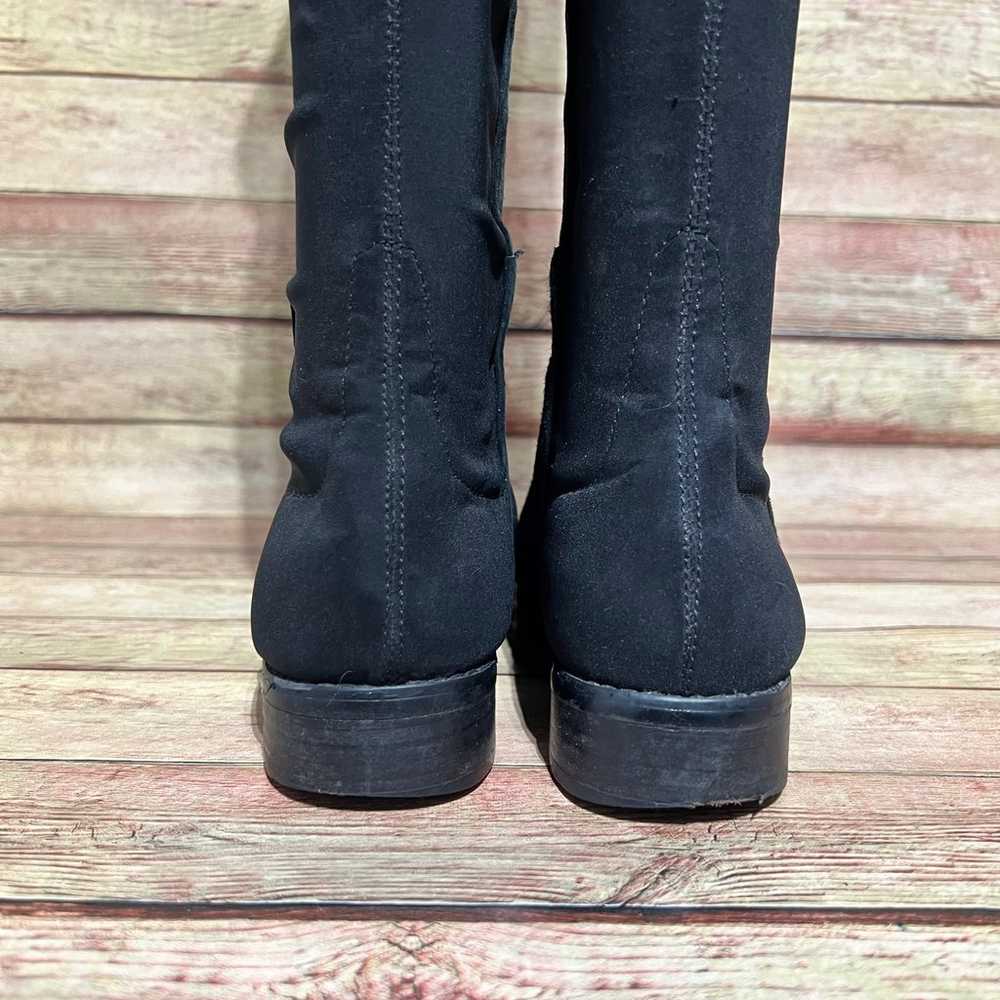 Stuart Weitzman Black Suede 5050 Tall Boots - image 8