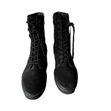 Paul Green Jackson Lug Sole Black Suede Lace Up B… - image 1