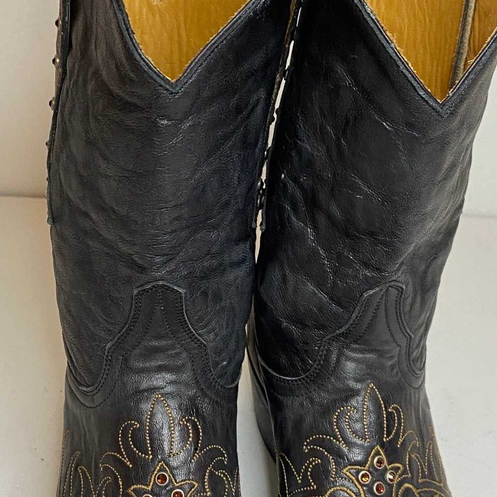 Old Gringo Size 8 Milagros Black Leather Western … - image 4