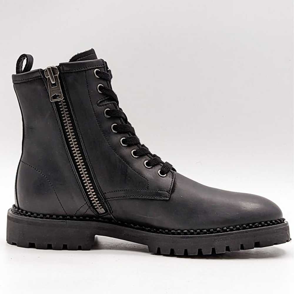 All Saints Whitmore Black Leather Combat Boots si… - image 5