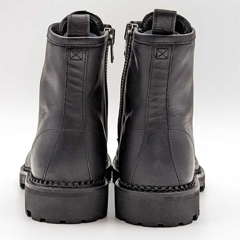 All Saints Whitmore Black Leather Combat Boots si… - image 9