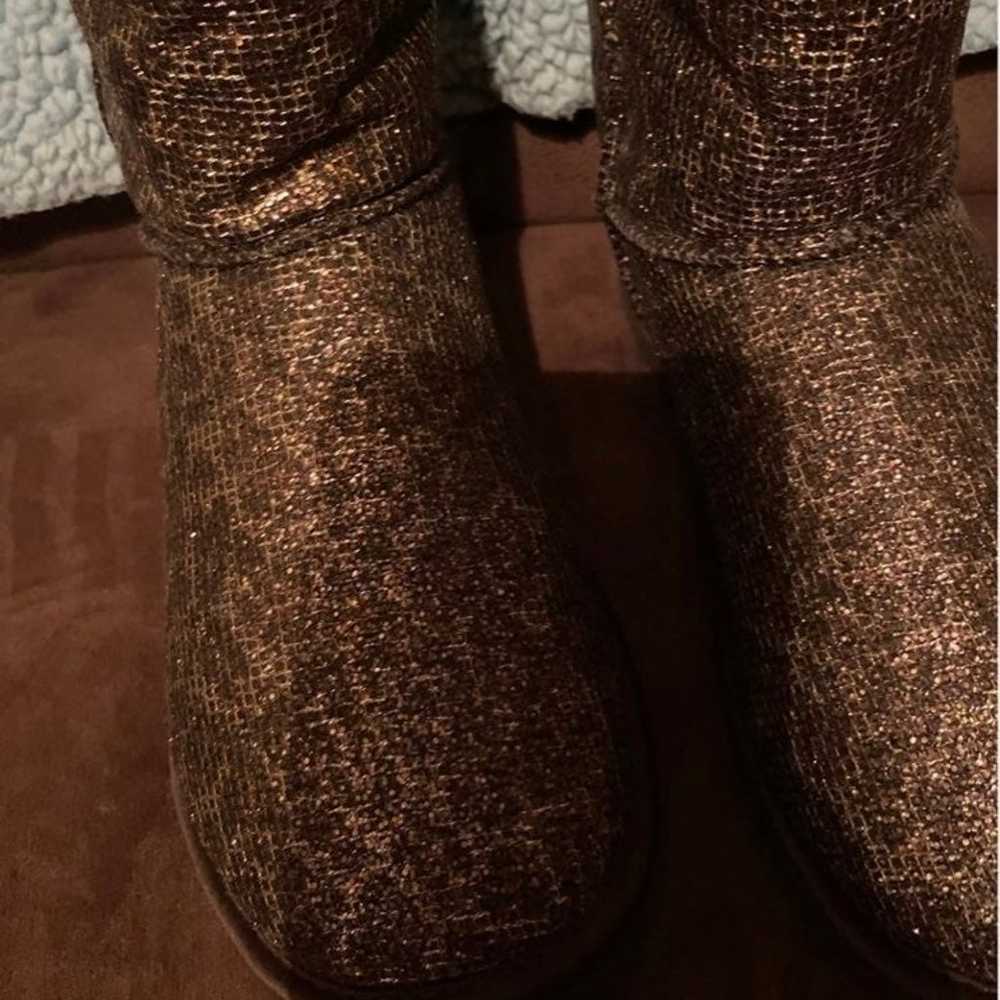 Womens leopard sequin uggs- size 8 - image 8