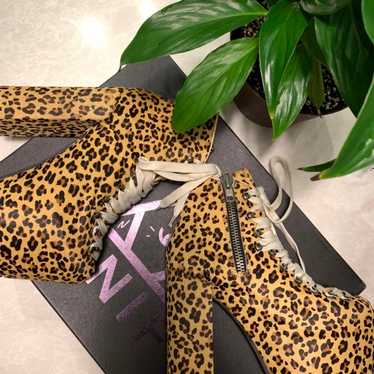 UNIF Hellbound Leopard Platform Boots - image 1