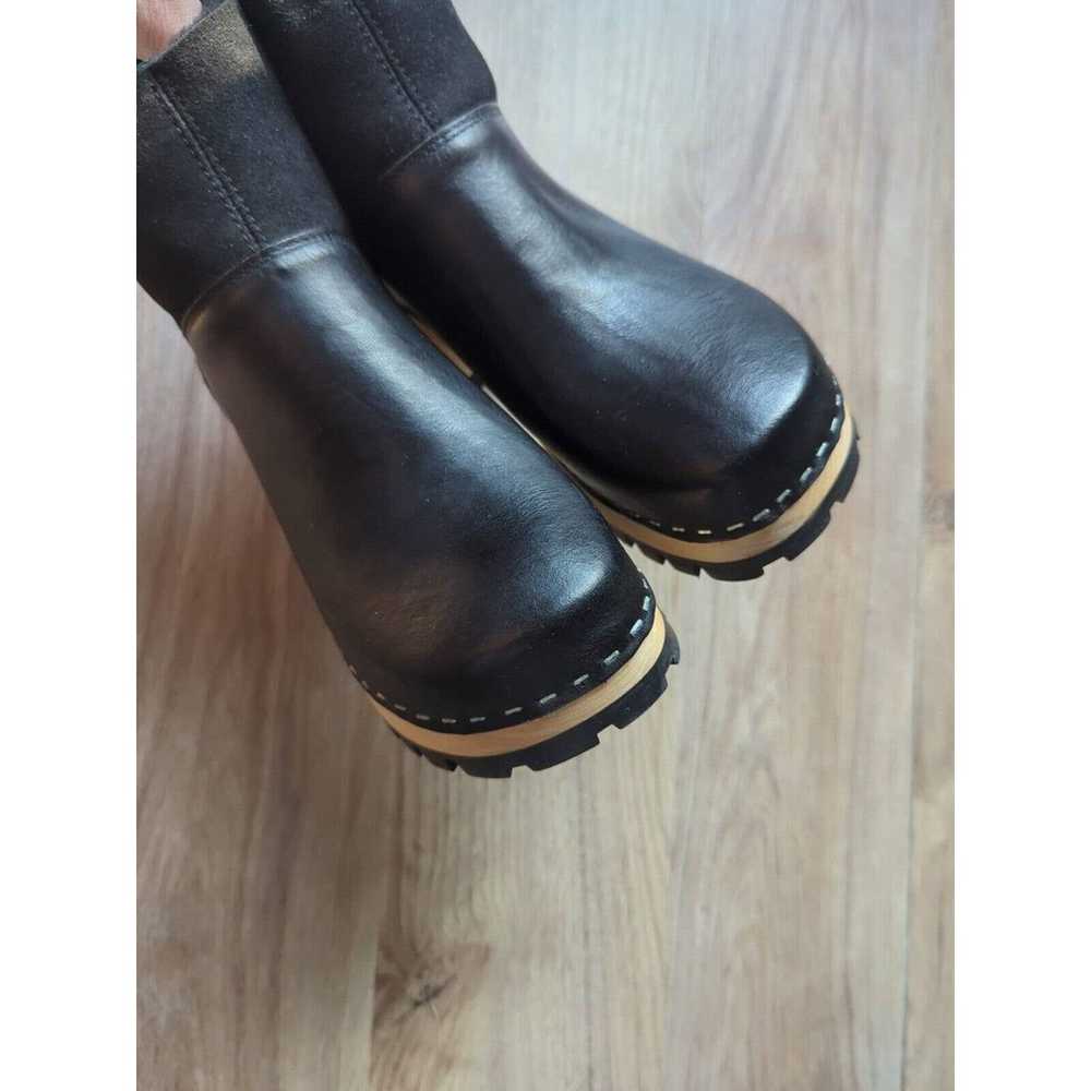 Swedish Hasbeens Slip On Shearling Clog Boots Wom… - image 10