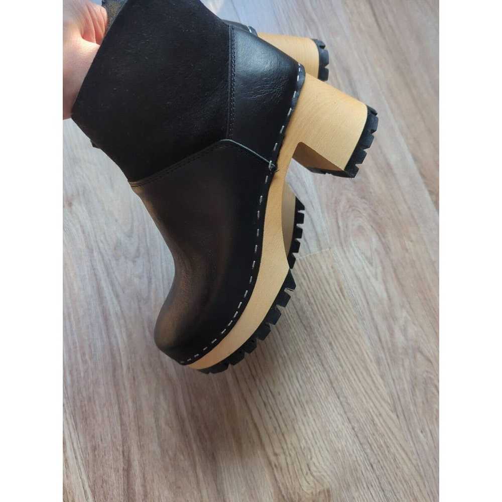 Swedish Hasbeens Slip On Shearling Clog Boots Wom… - image 7