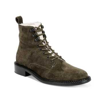 Vince Cabria Shearling Trim Suede Boots