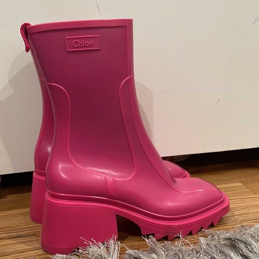 Chloe Betty rain pink boot - image 3