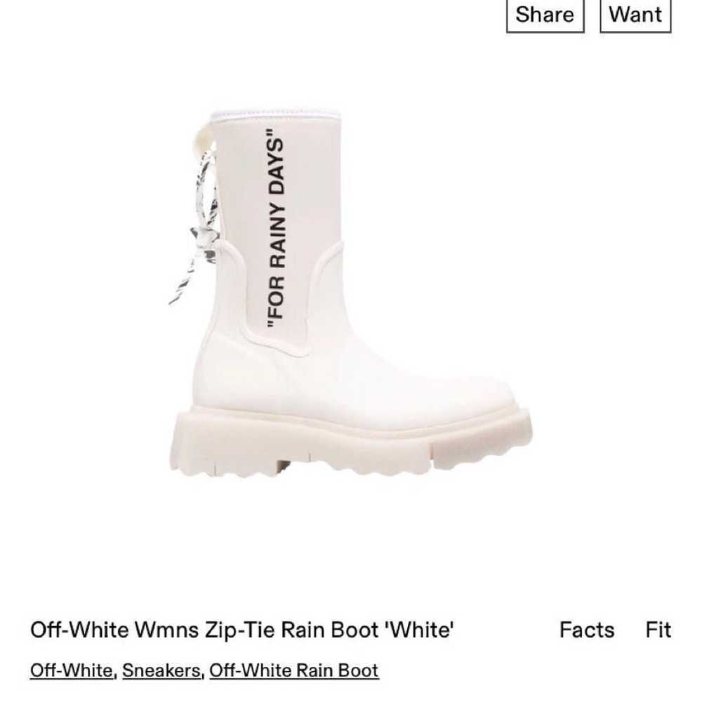 Off white rain boot LOWEST - image 1