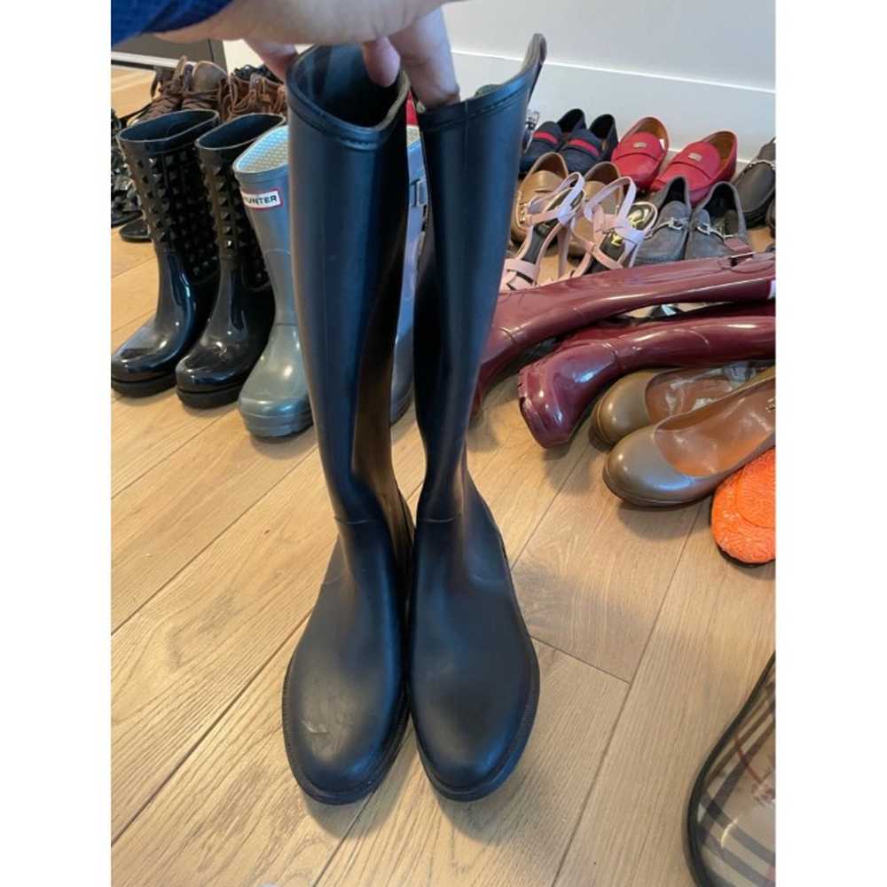 Ferragamo Black Rain Boots - image 1