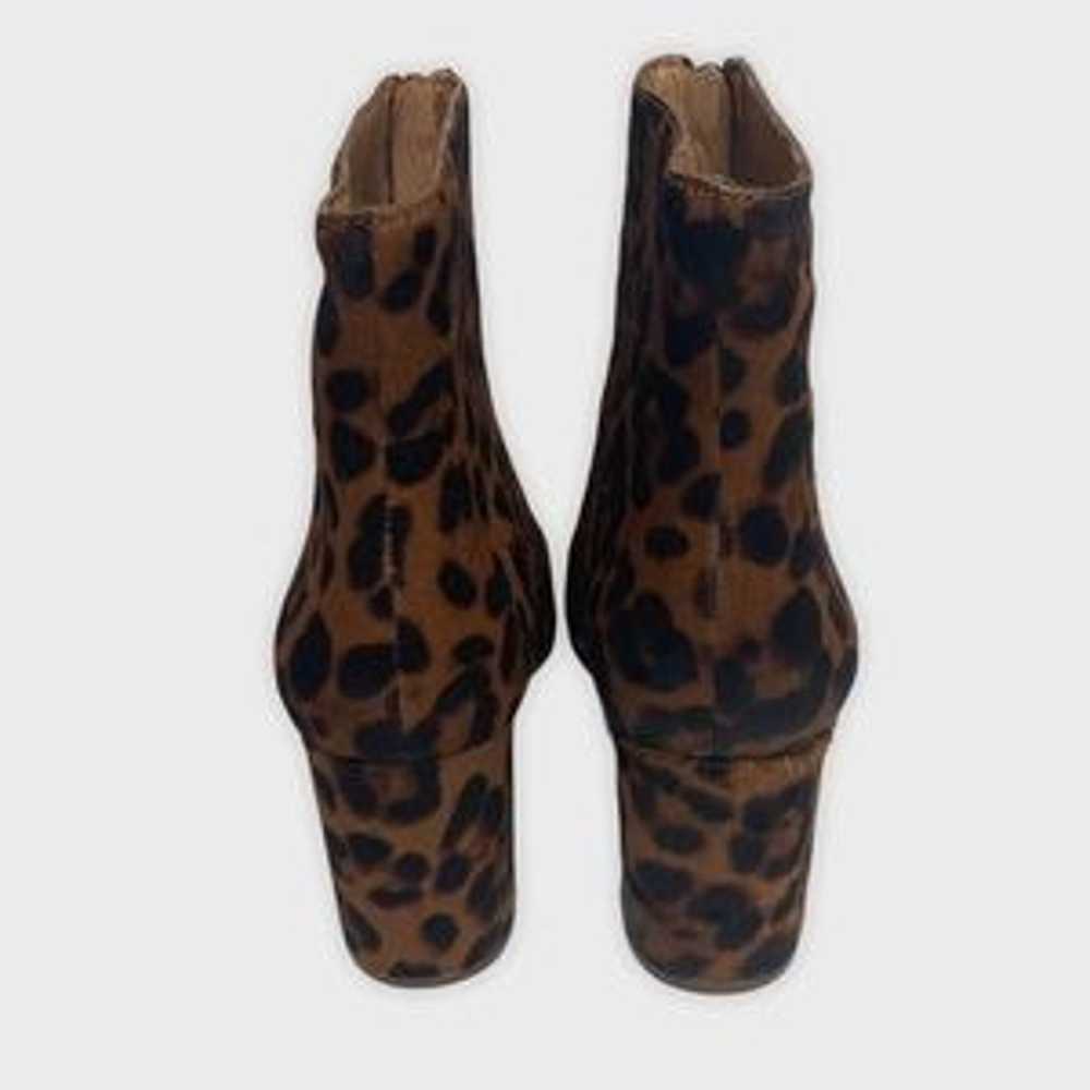 Madewell Amalia Leopard Print Calf Hair Booties S… - image 4