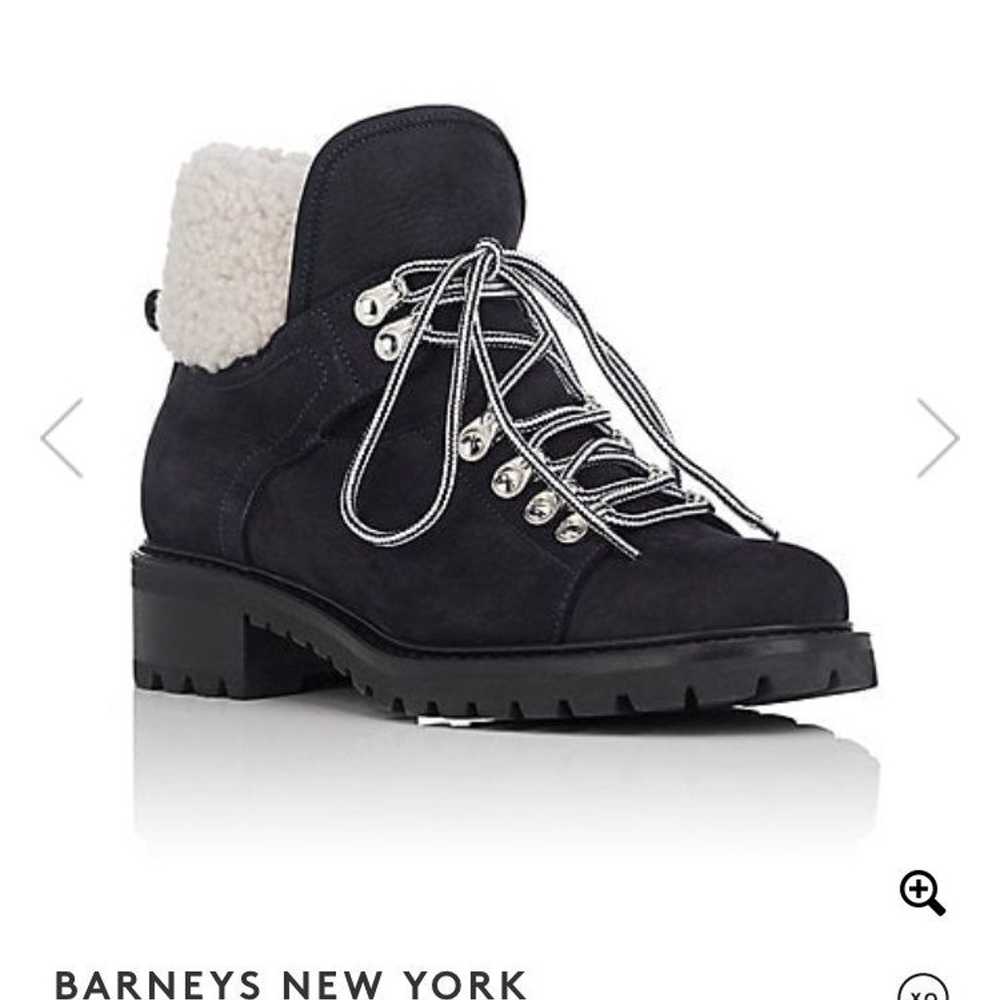 Barneys New York Suede & Shearling Boots - image 2