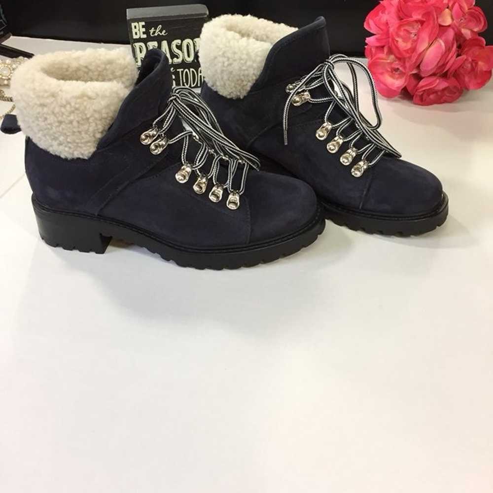 Barneys New York Suede & Shearling Boots - image 7