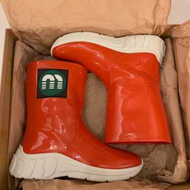 Miu Miu patent leather rain boots - image 1