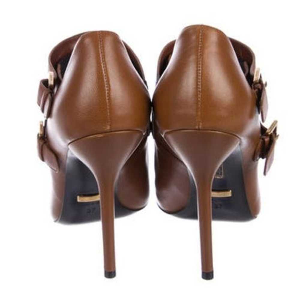 $1195 Gucci Ankle booties brown Nappa Charlotte B… - image 3