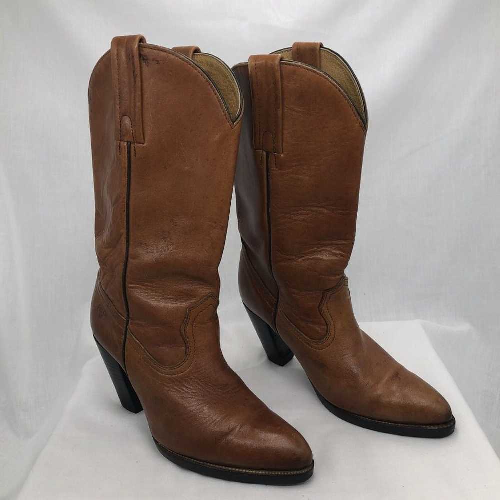 Frye / Sovereign Vintage leather Boots Size 9 bro… - image 3