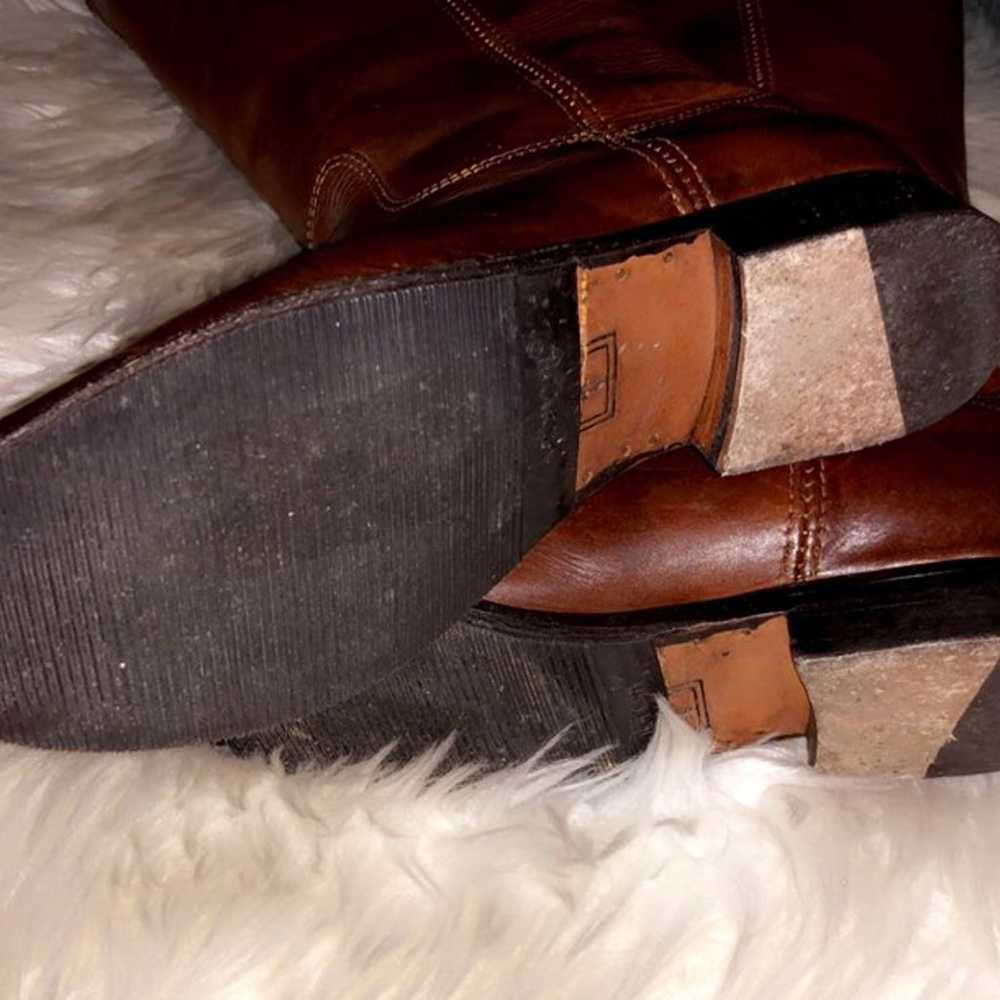 FRYE Melissa Button Cognac Leather Boot - image 8