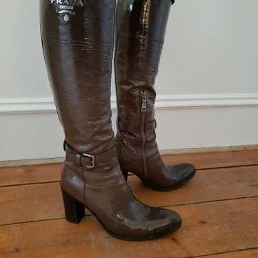 Prada leather boots, size 37