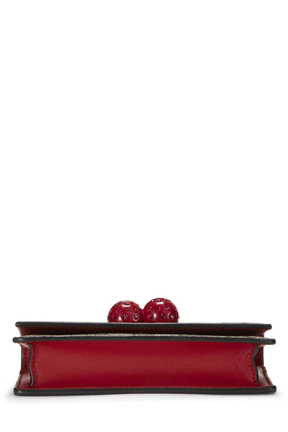 Red GG Supreme Canvas Cherry Convertible Clutch M… - image 6