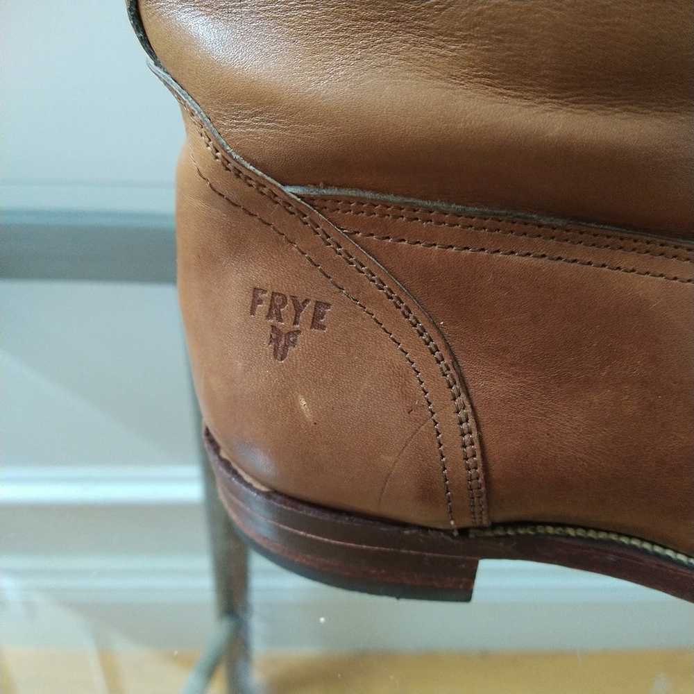 Vintage Frye Leather Riding Boots Sienna Brown Ca… - image 2