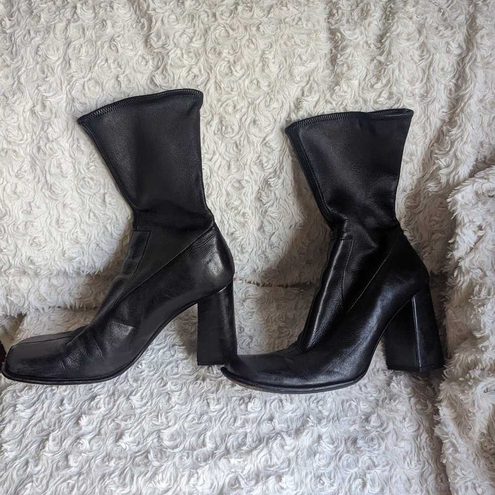 PRADA leather boots - image 4