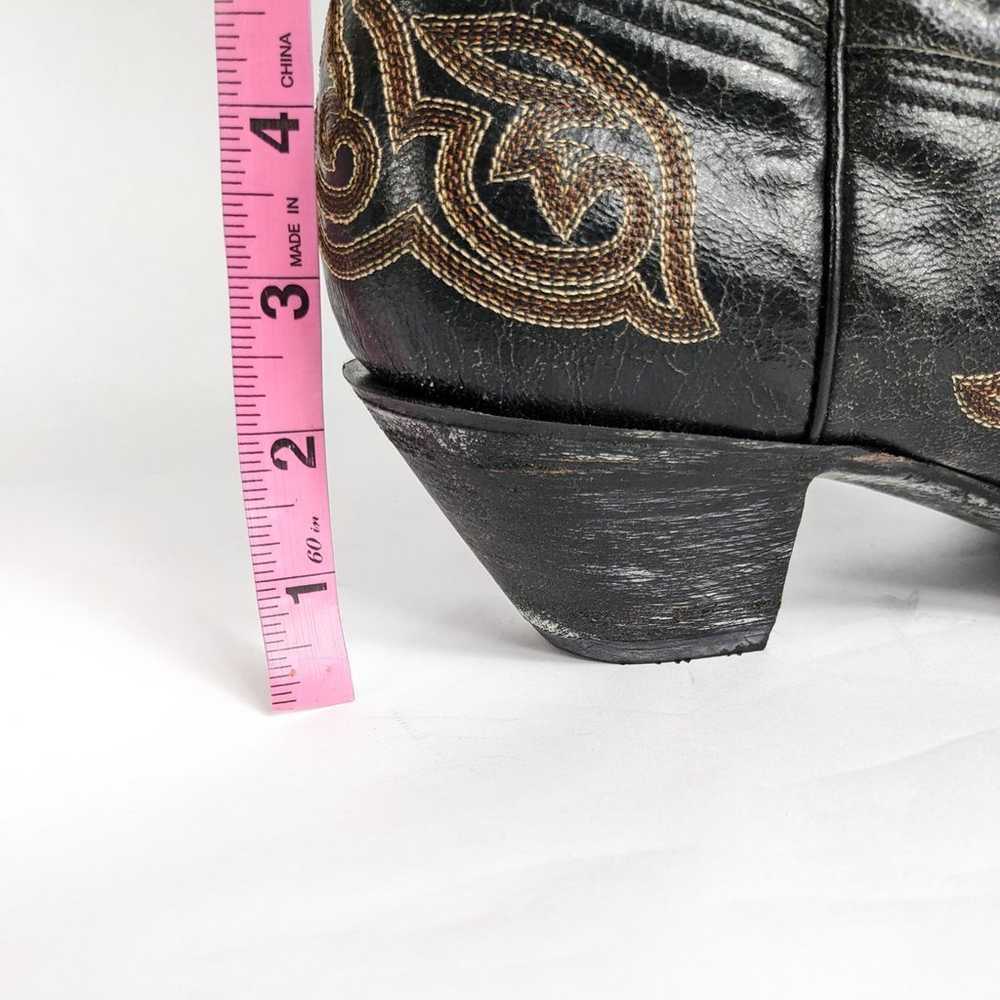 Old Gringo Western Cowboy Boots Black Leather Bro… - image 11
