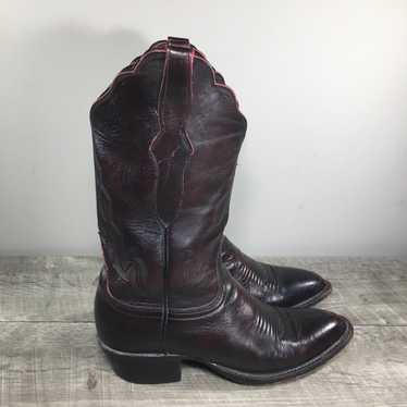 Lucchese 2000 T2550R4 Black Cherry Leather Women’… - image 1