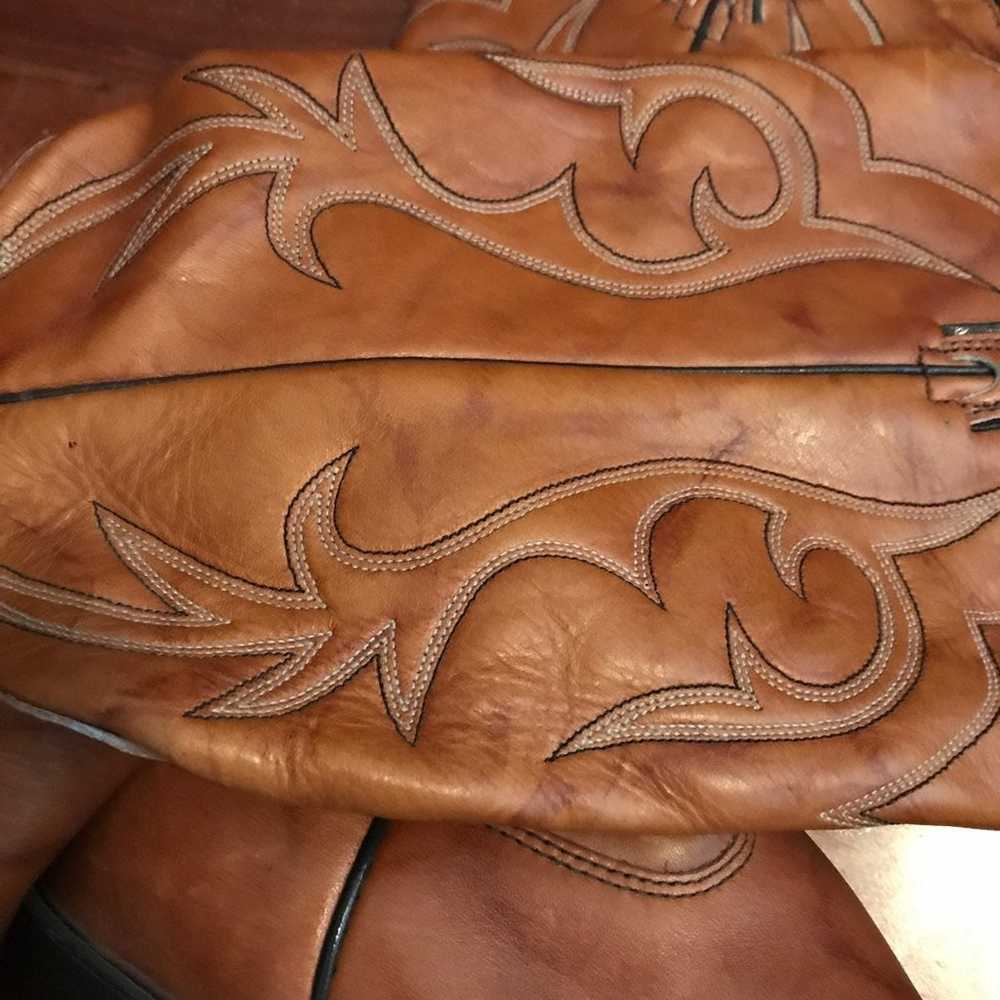 Roy Rogers 1960 Leather Cowboy Boots - image 5