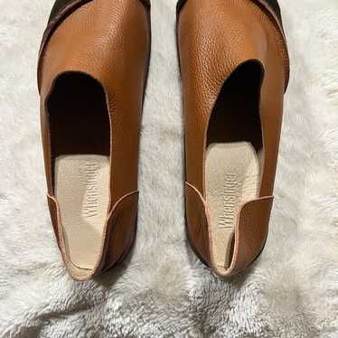 Whensinger Brown Leather Flats Womens size 9.5