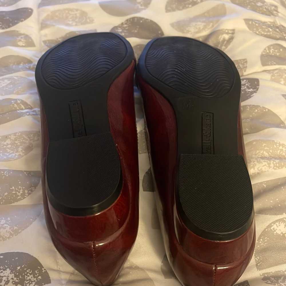Flat shoes/ Burgundy red - image 5