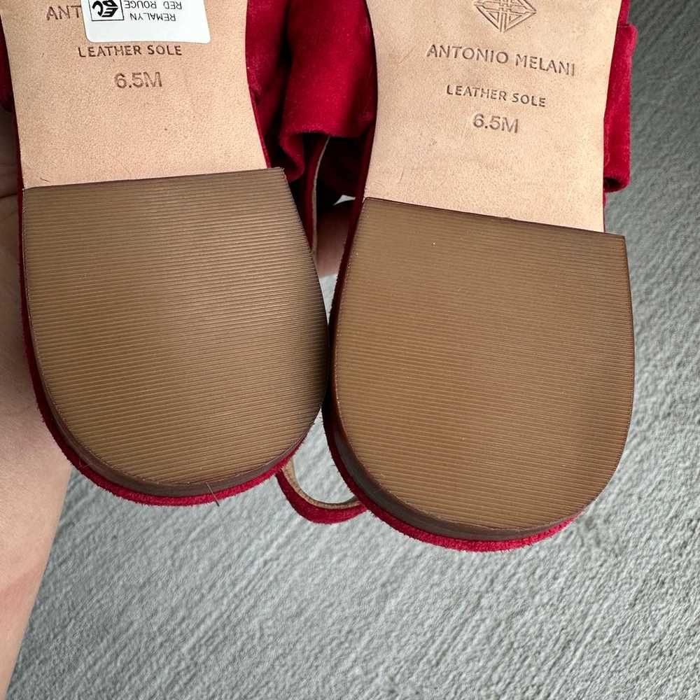 Antonio Melani Remalyn Suede Red Rouge Double Bow… - image 10