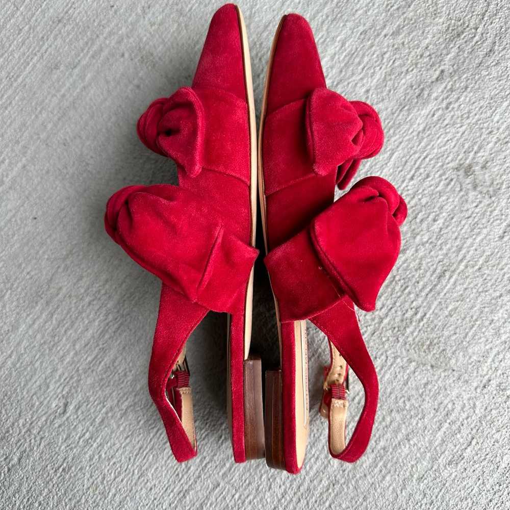 Antonio Melani Remalyn Suede Red Rouge Double Bow… - image 5