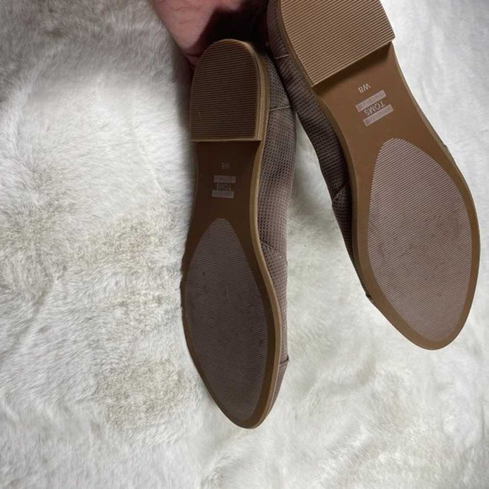 Toms NWOB New Ballet Flats Size 8 Tan Faux Suede … - image 6