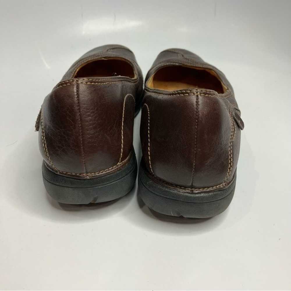 Clarks brown leather flats size 12 - image 4