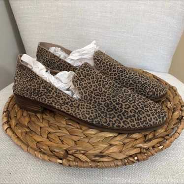 Lucky Brand Leopard Suede Cahill Loafer Flats