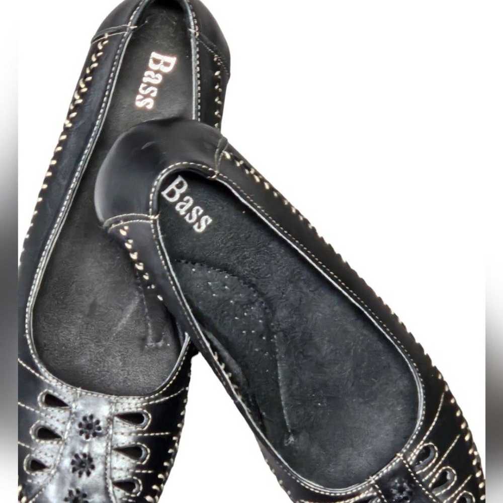 Bass Elena womens slip-on leather shoes, 9. Cutou… - image 3