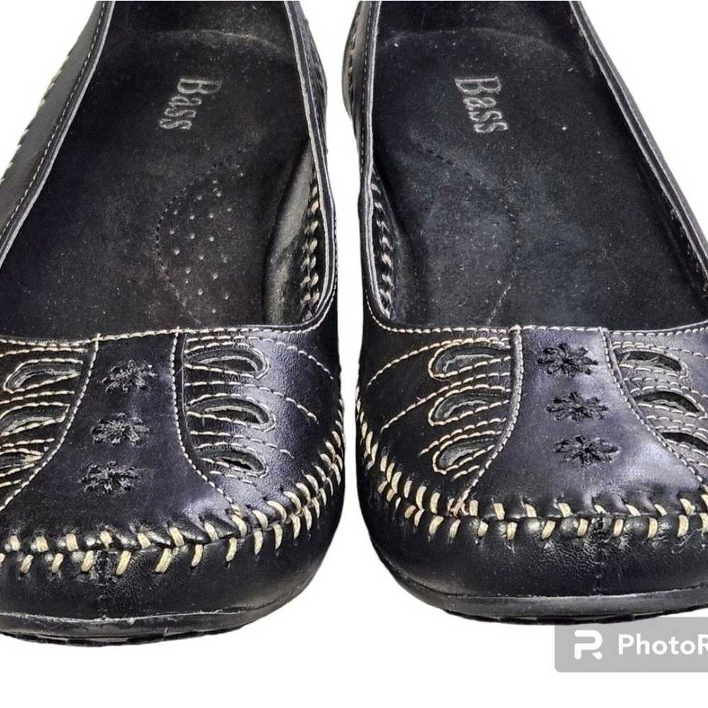 Bass Elena womens slip-on leather shoes, 9. Cutou… - image 6