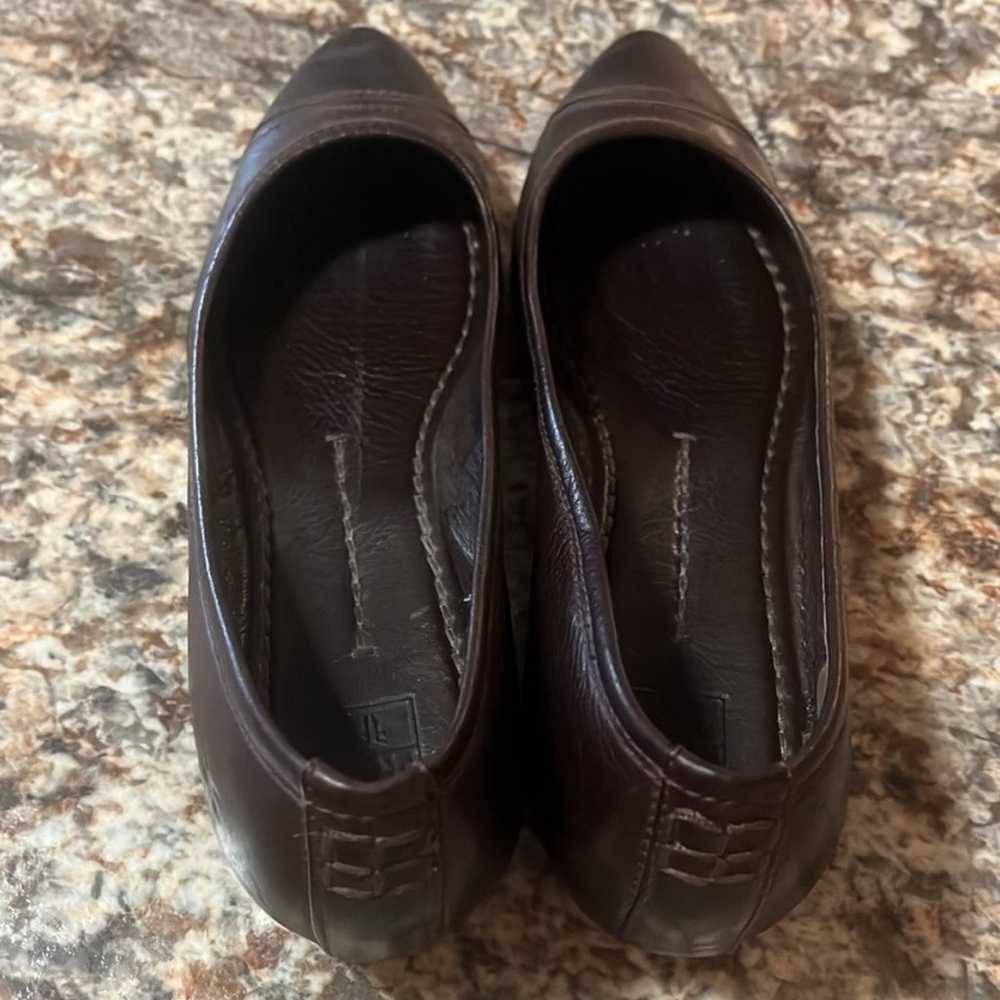 Frye brown leather flats - image 4