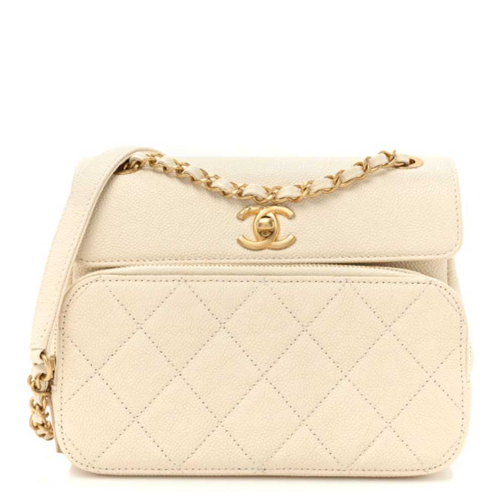 CHANEL Caviar Quilted Small Business Affinity Mes… - image 1