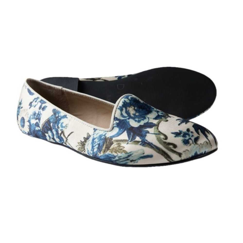 Dara Satin floral Flats Casual Dress Shoes - image 1