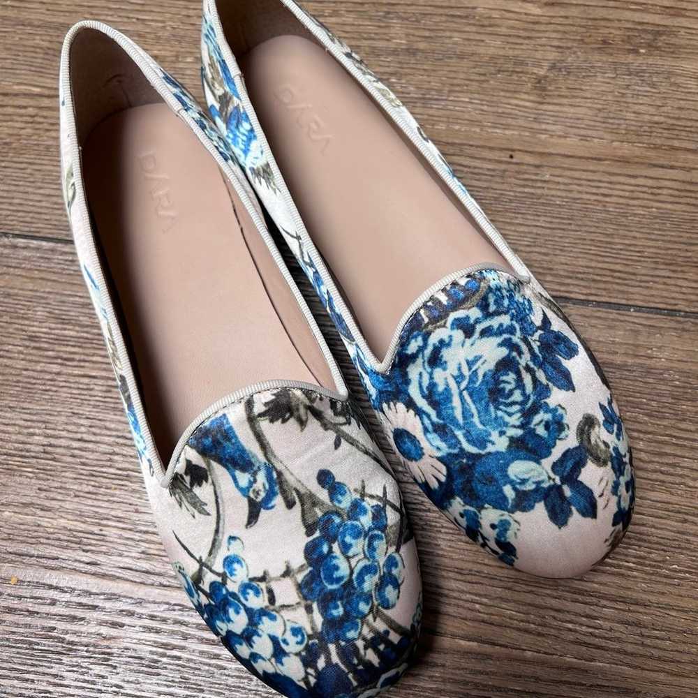 Dara Satin floral Flats Casual Dress Shoes - image 2