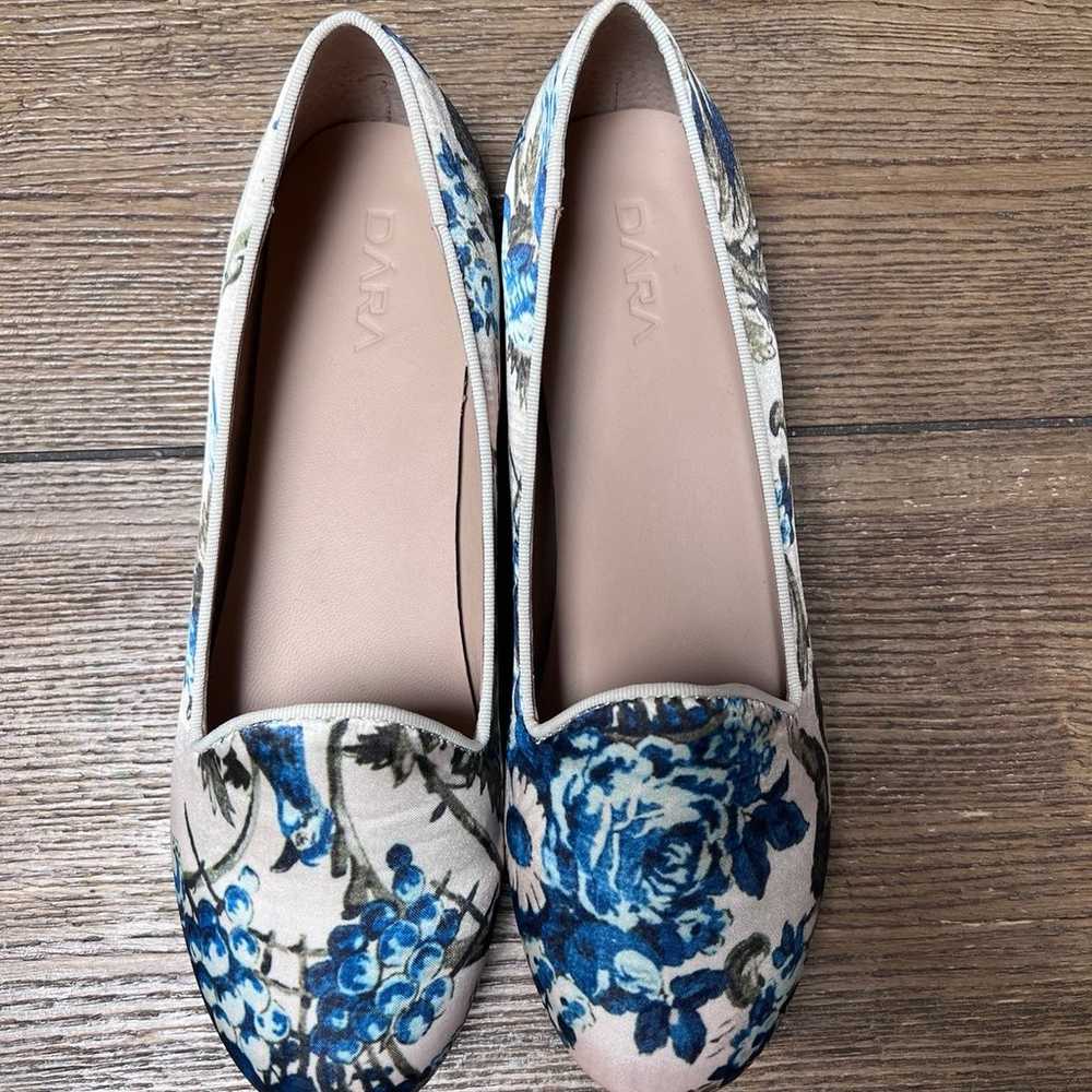 Dara Satin floral Flats Casual Dress Shoes - image 8