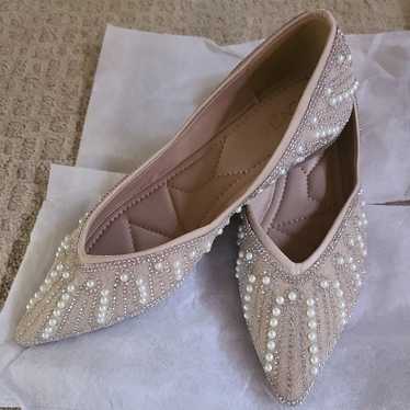 Diamond Bling Pearl crystal Rhinestones pointy Fla