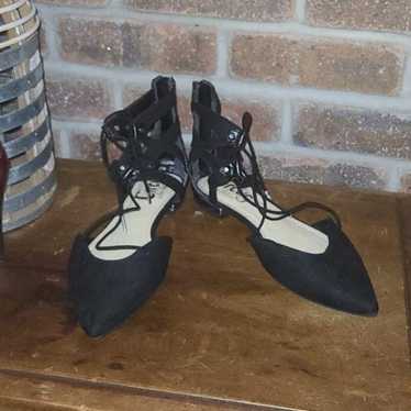 Circus by Sam Edelman Size 8 Lace Up Black Gladia… - image 1