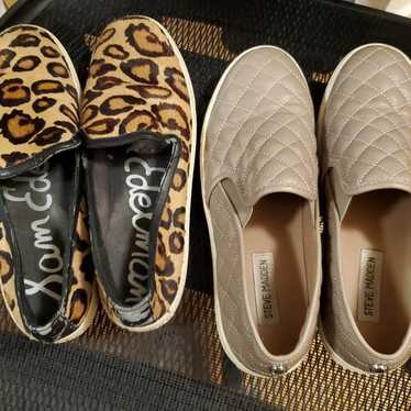 STEVE MADDEN & SAM EDELMAN SLIP ON SNEAKERS BOTH … - image 1