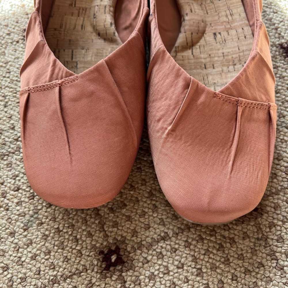 Korks Kork Ease neutral square toe fabric ballet … - image 3