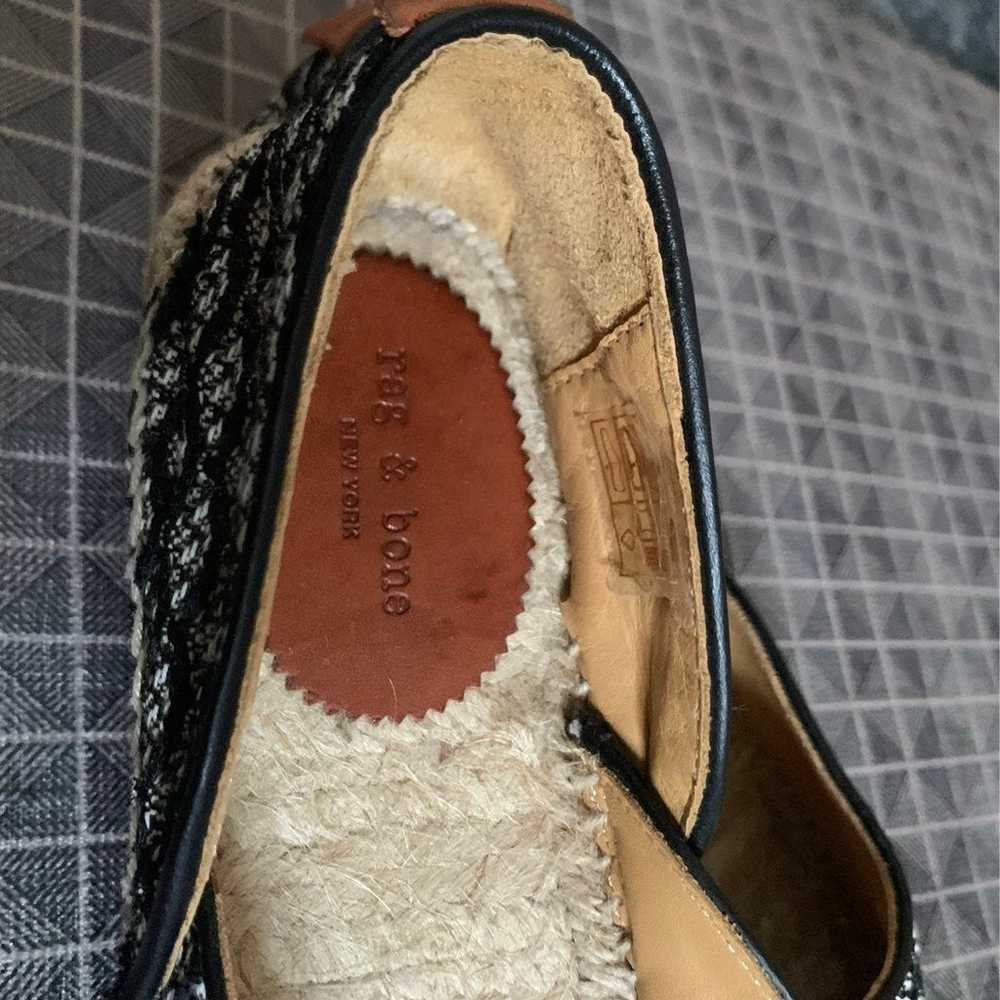 Rag and Bone Georgie Espadrille Flats, Size 37, b… - image 3