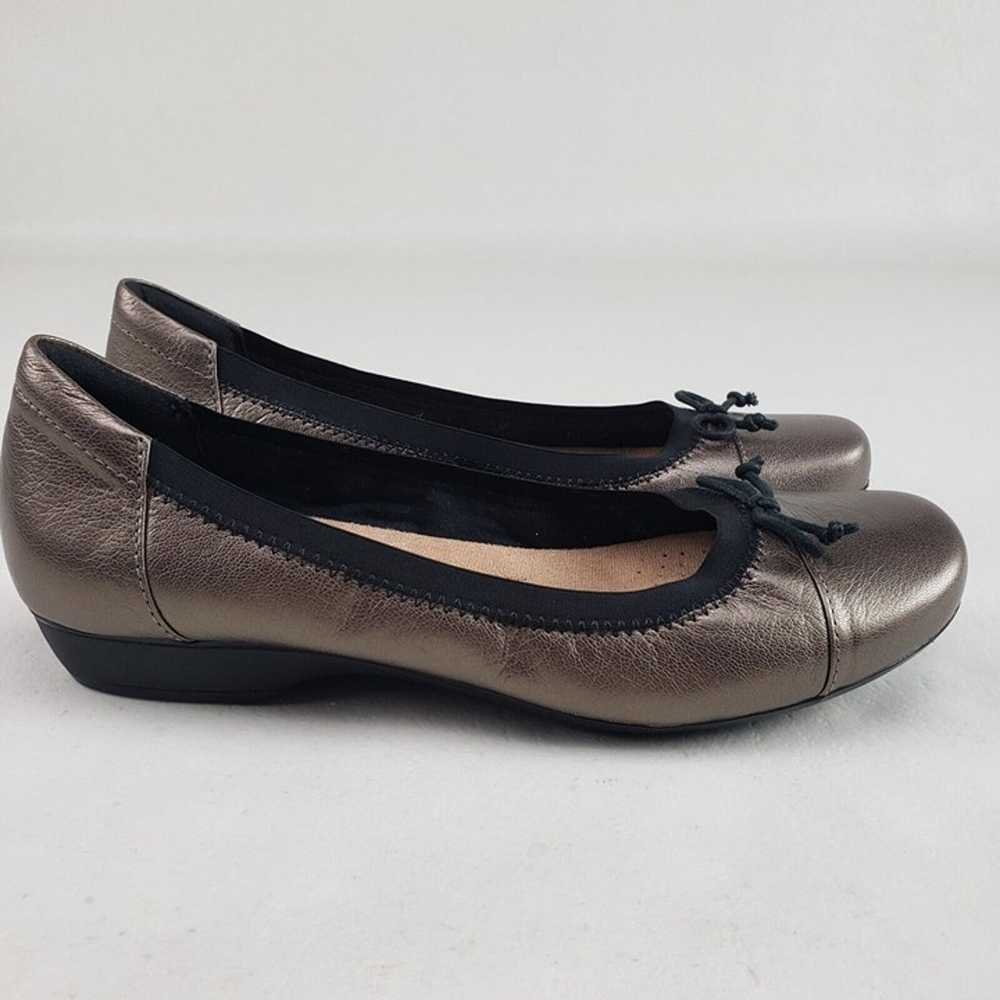 Clarks Blanche Nora Ballet Flat Womens 7.5 M Pewt… - image 2