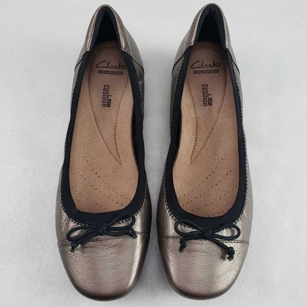 Clarks Blanche Nora Ballet Flat Womens 7.5 M Pewt… - image 3