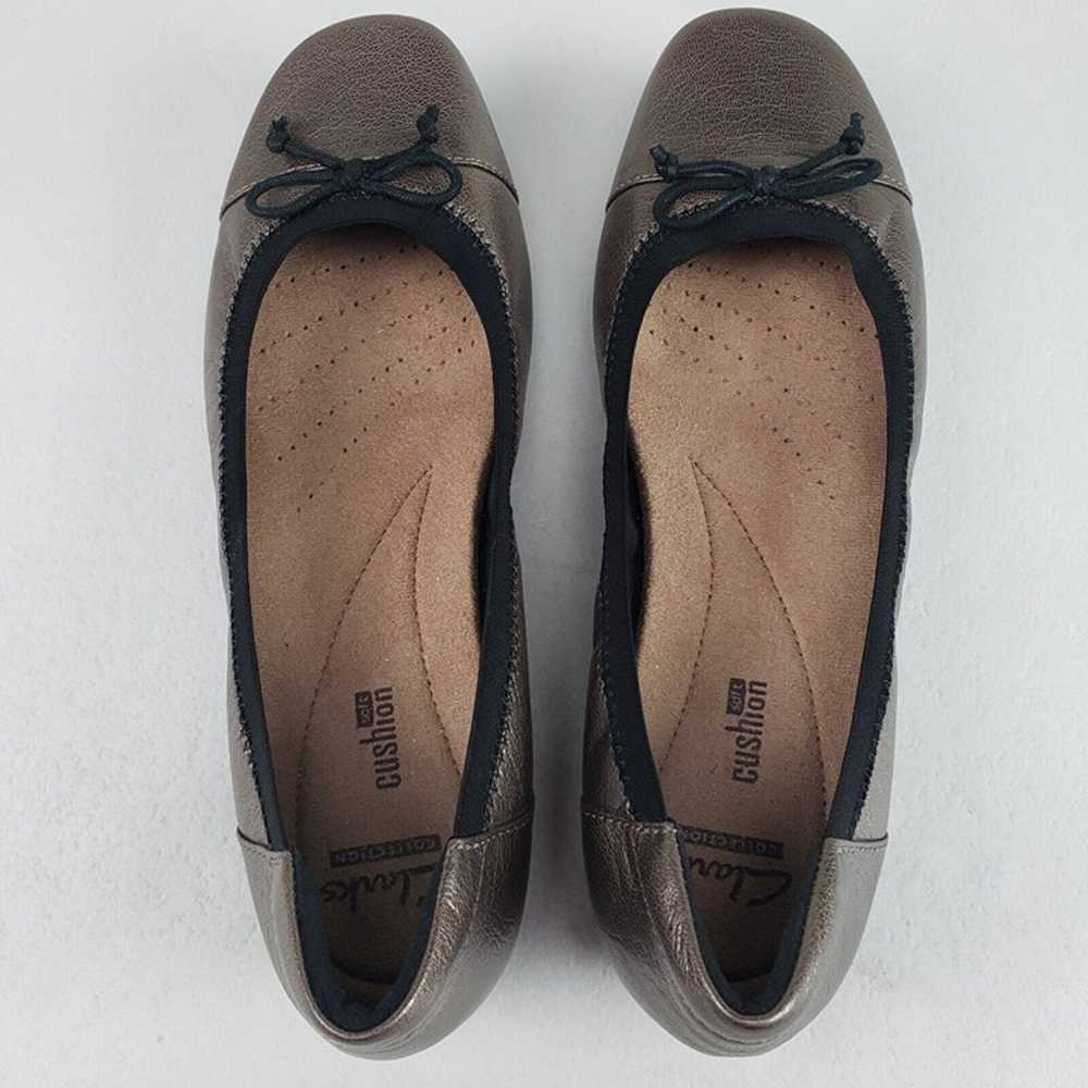 Clarks Blanche Nora Ballet Flat Womens 7.5 M Pewt… - image 7